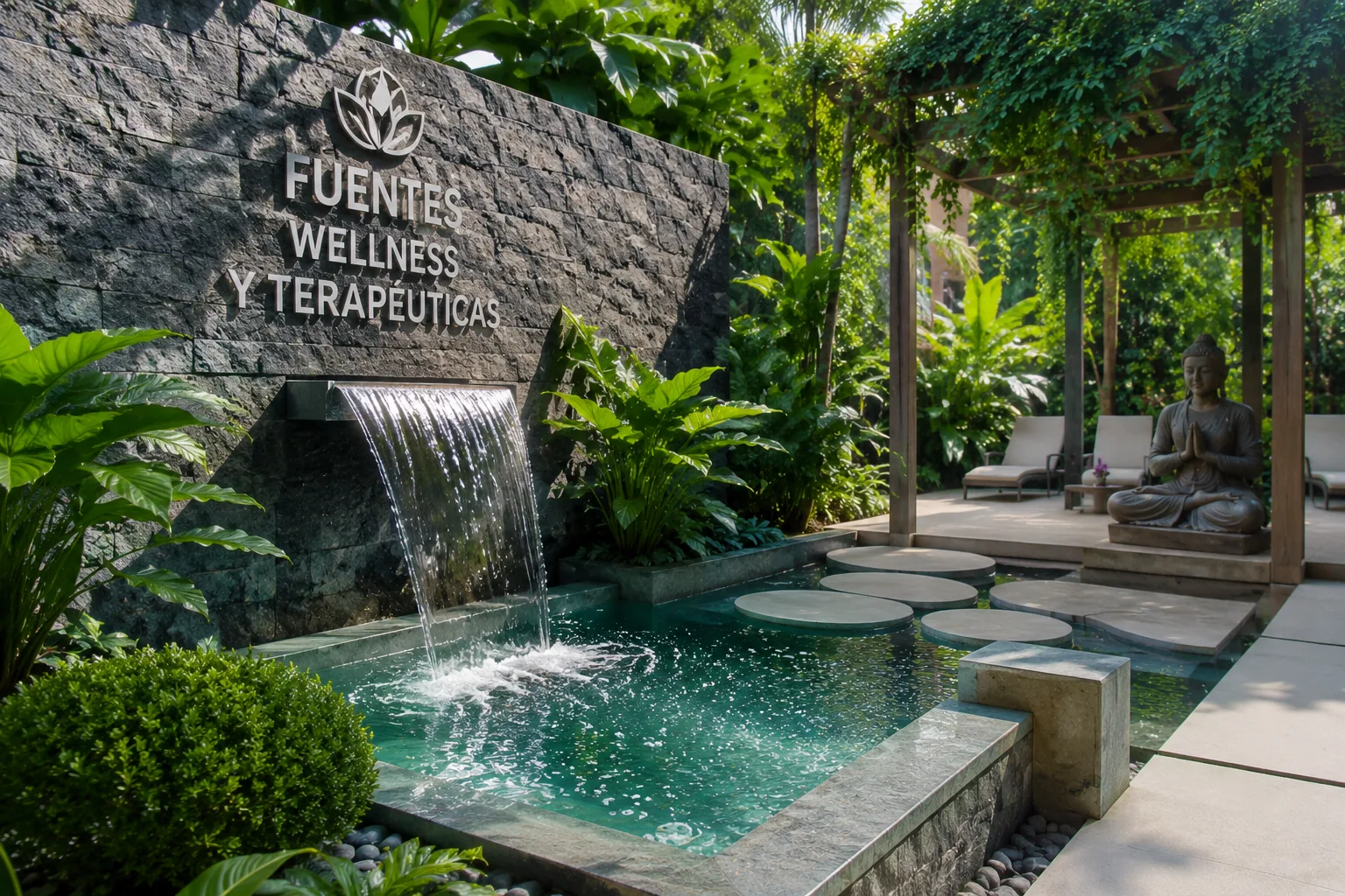 Fuentes wellness terapéuticas para spas resorts hospitales y ambientes de meditación
